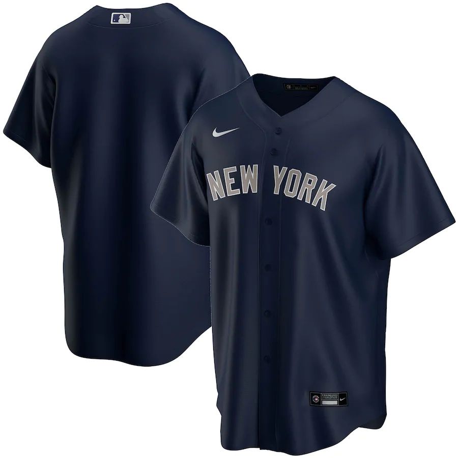 Mens New York Yankees Nike Navy Alternate Replica Team MLB Jerseys->pittsburgh pirates->MLB Jersey